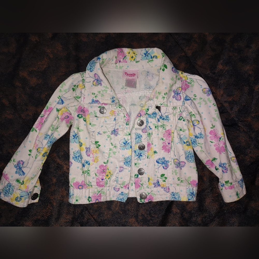 White Denim Baby Jacket 24m